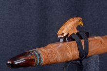 Maple Burl Native American Flute, Minor, Mid G-4, #R9Da